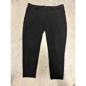Zara Mens Black Casual Dress Pants EUR48 USA38 Straight Leg‎ Minimalist